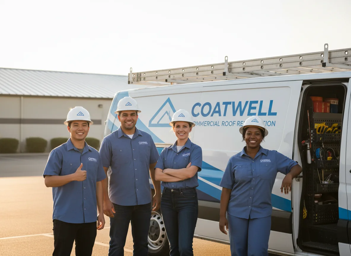 Commercial roof coating company in Enochs, TX